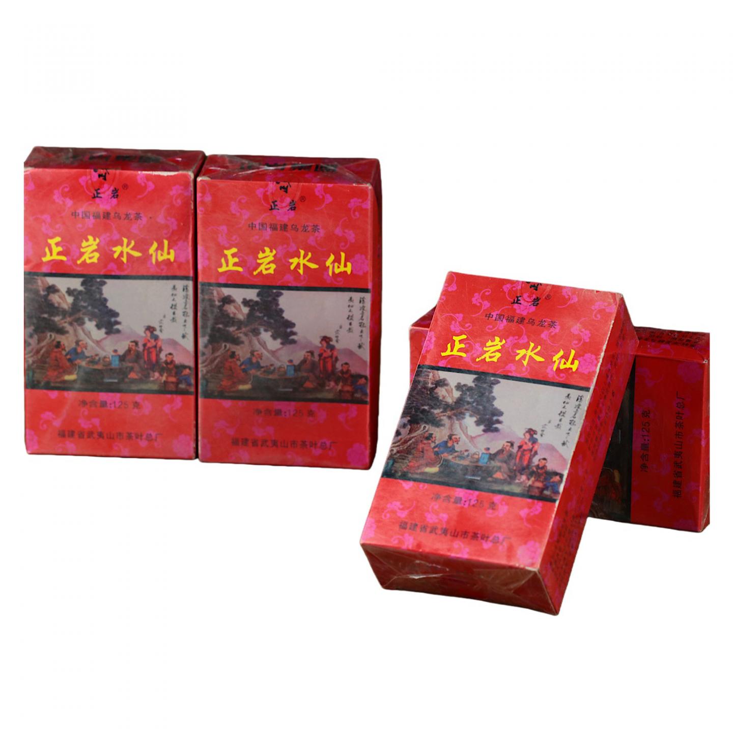 1998年 武夷山市茶叶总厂精制 正岩水仙 4盒*125克 干仓