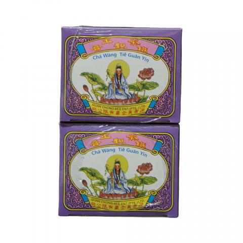 1999年 源崇美茶庄 双龙毛牌茶王铁观音 2盒*144克 干仓