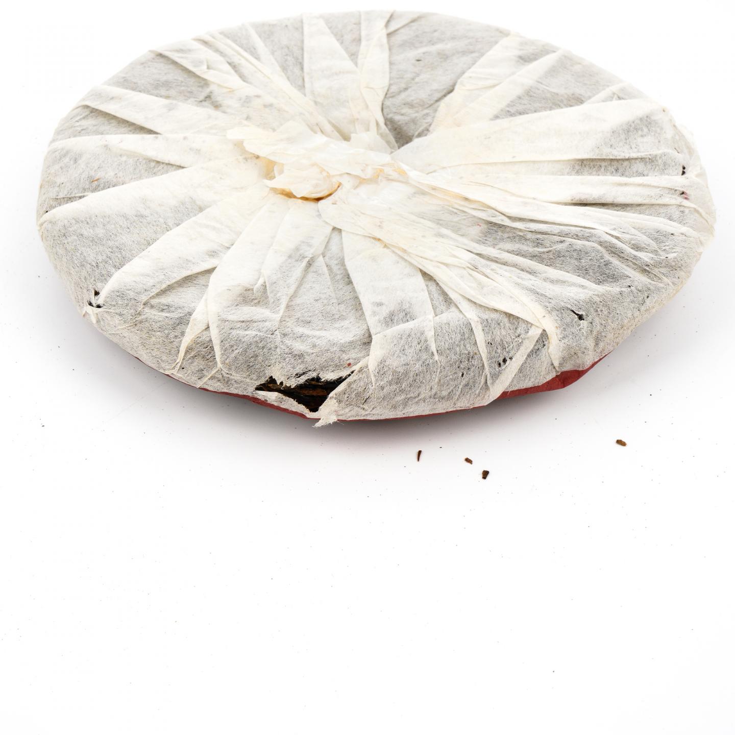 1990年代 易武茗源号“山花吐艳”野生古茶生普 一饼 约376g 干仓