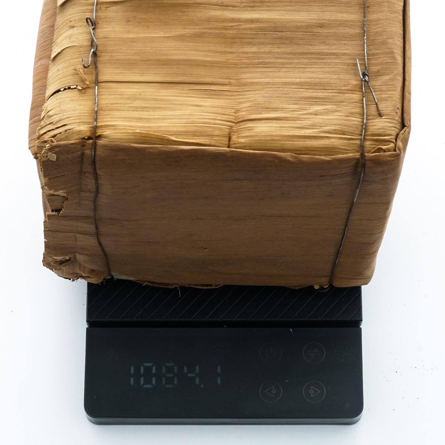 2000年 古瀚堂 大叶陈砖 普洱茶熟茶 3捆 总约3242g 干仓