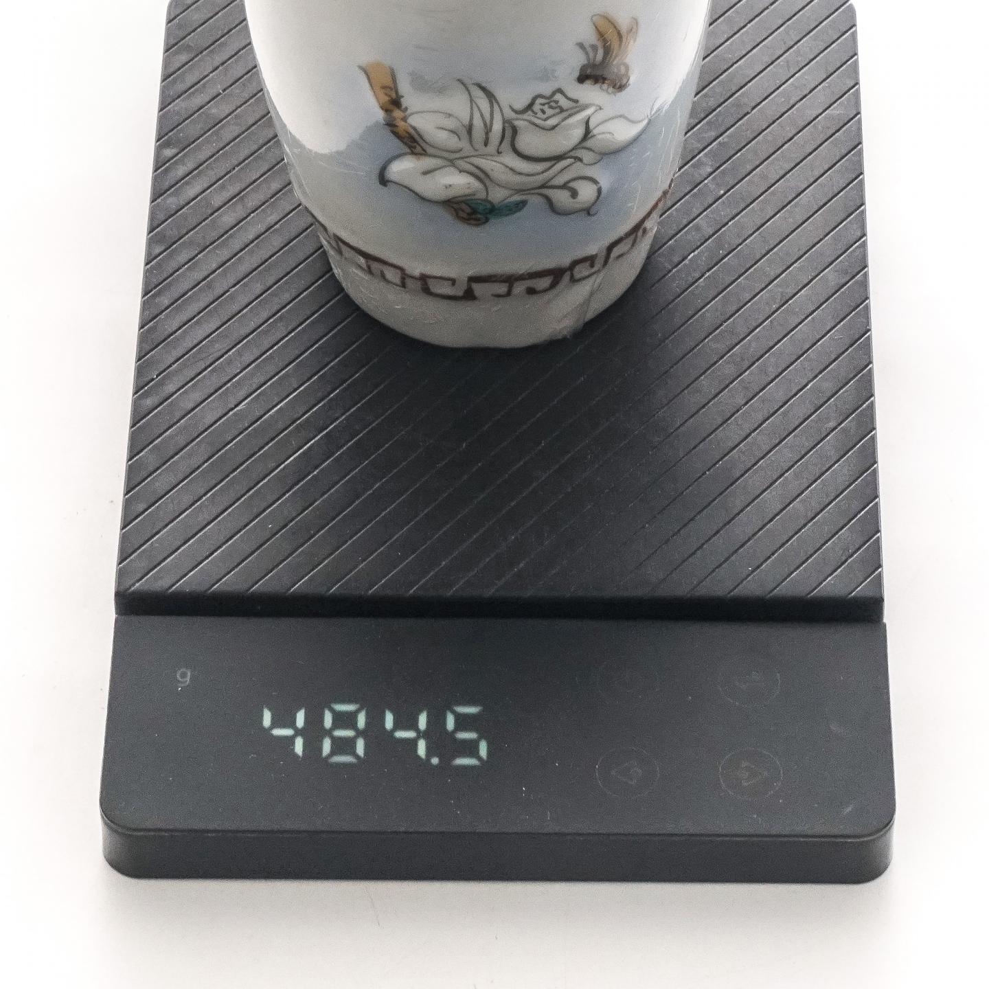 1980年代 国营霞浦茶厂 文峰牌描金瓷瓶老茉莉花茶一罐 485.5g