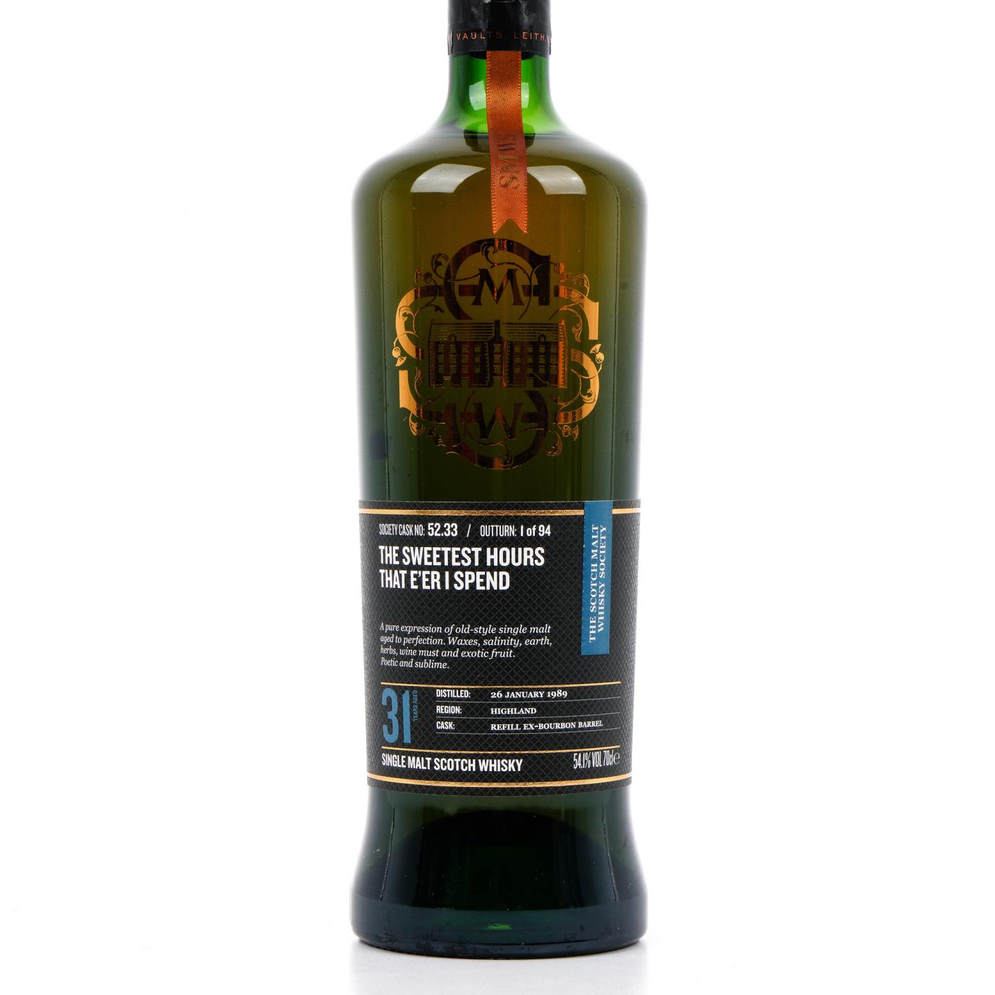 SMWS 52.33 老富特尼 31年 1989