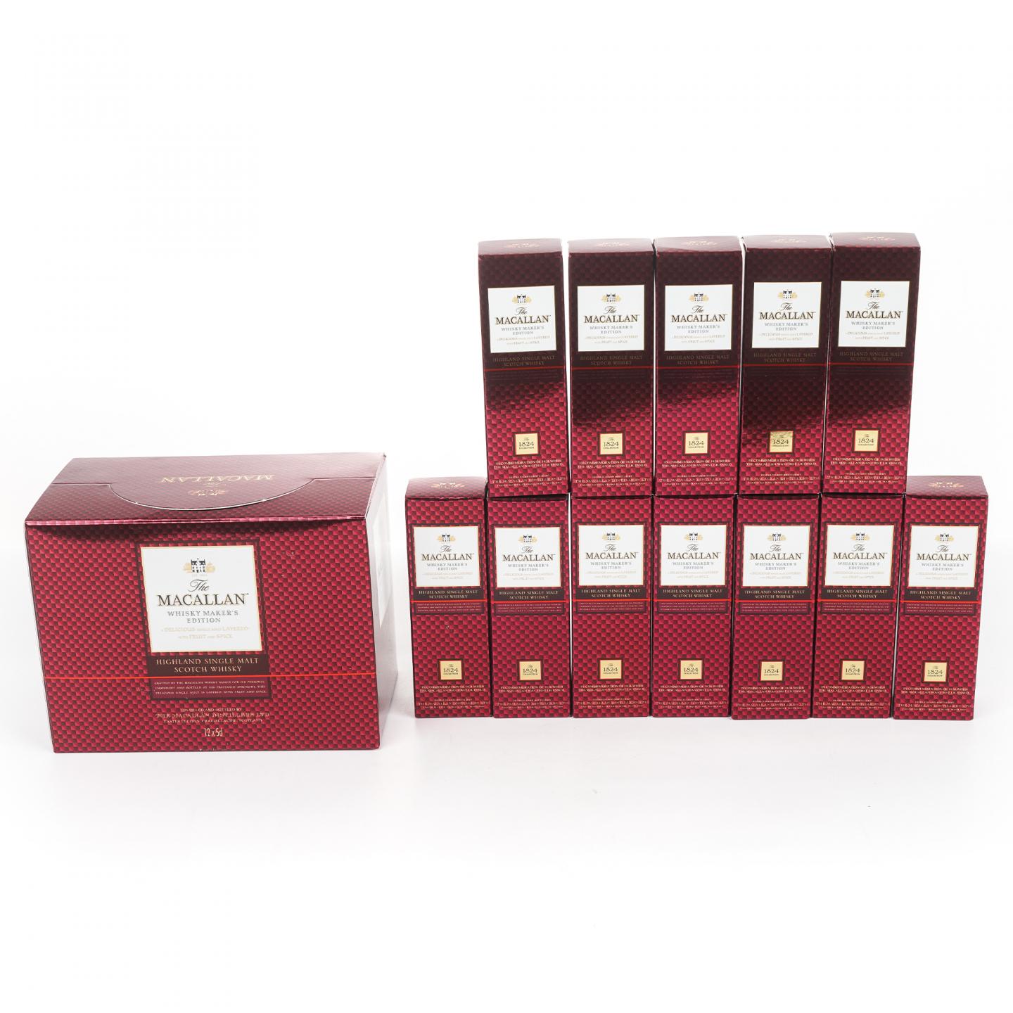 【酒版】麦卡伦 1824系列 Whisky Maker's Edition 12瓶组*50ML