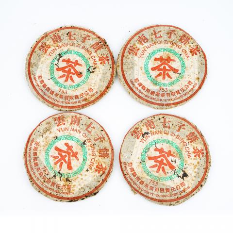 2006年 勐海南峤 云南七子饼茶 753 约357克*4饼 干仓