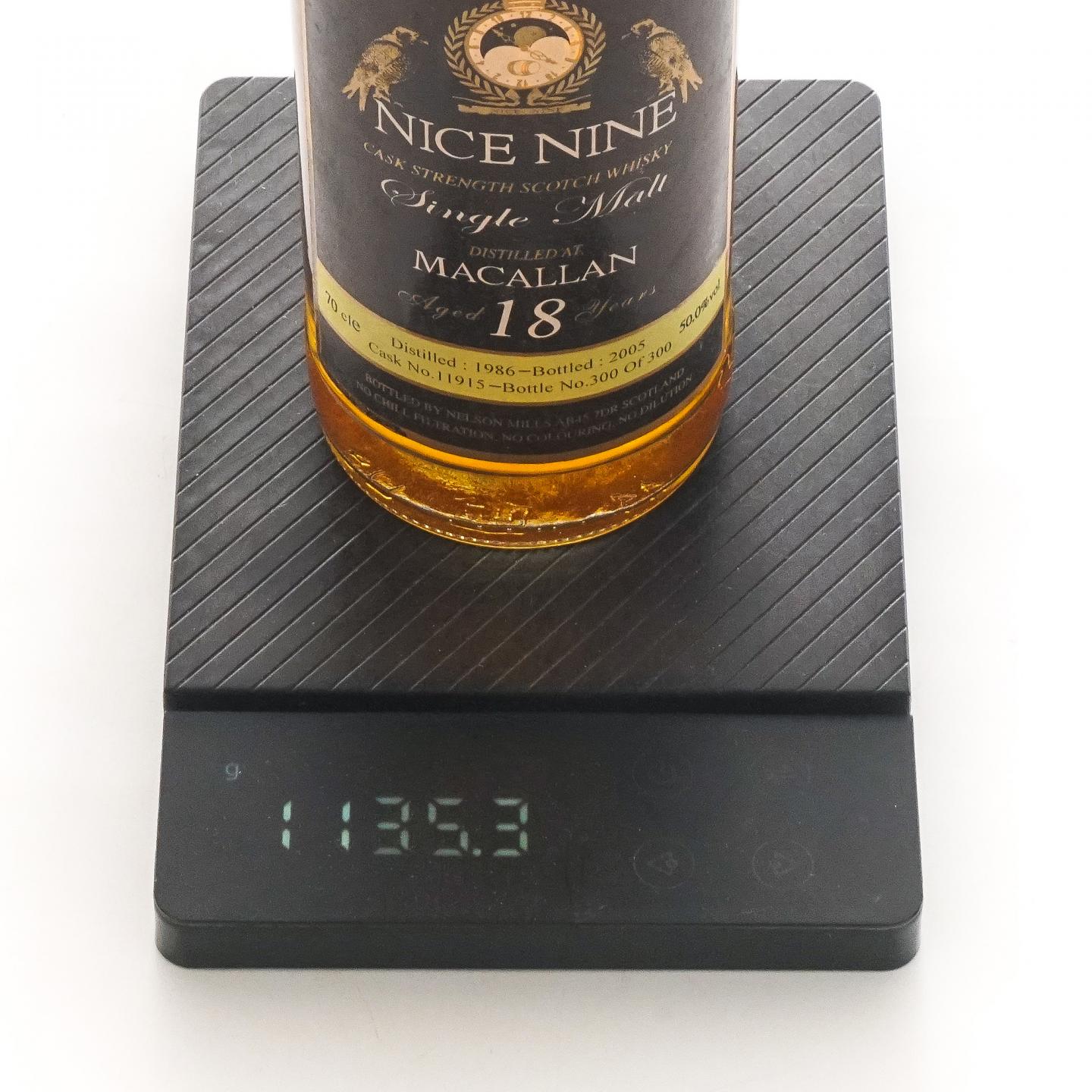 麦卡伦 18年 1986-2005 桶强#11915 Nelson Mills