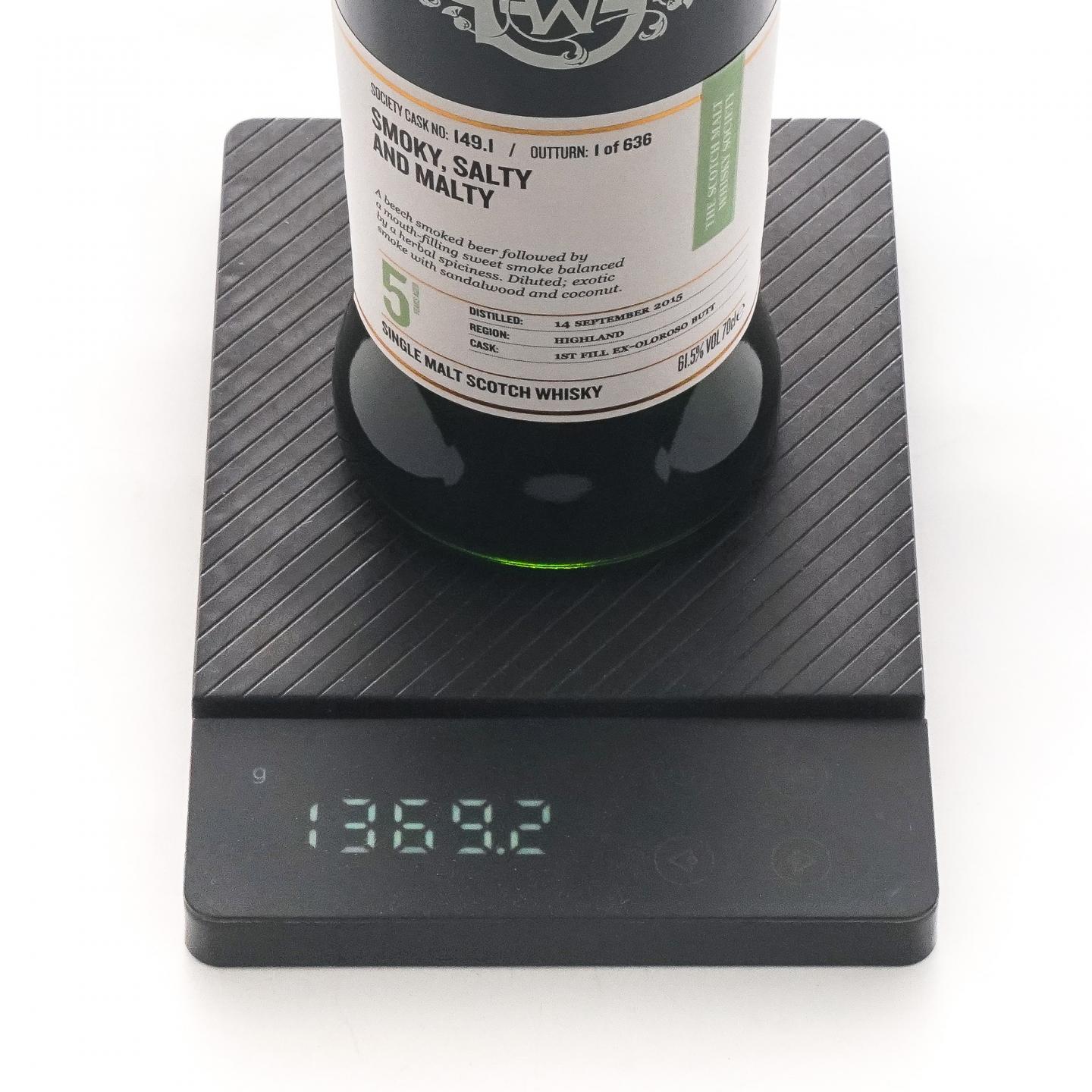 SMWS 149.1 艾德麦康 5年 2015 雪莉桶