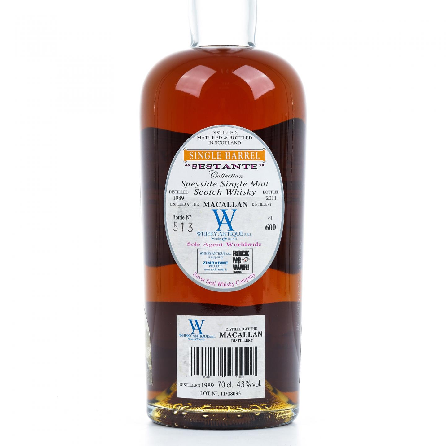 麦卡伦 22年 1989-2011 Silver Seal 700ml