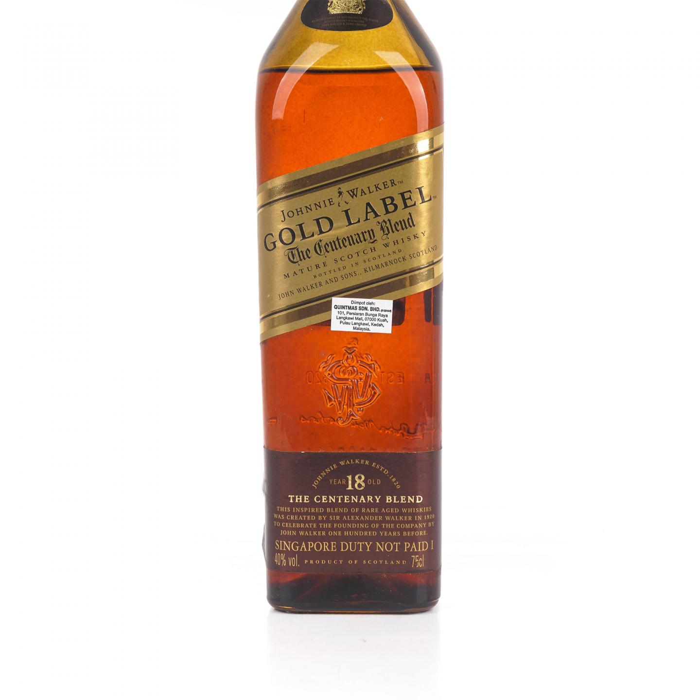尊尼获加 18年 Gold Label 750ml