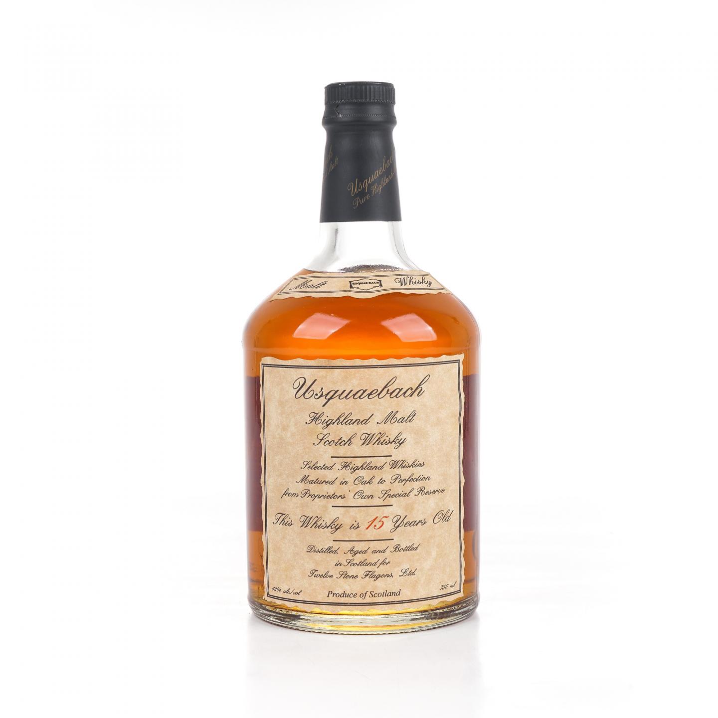Usquaebach 15年 高地纯麦芽苏格兰威士忌 750ml