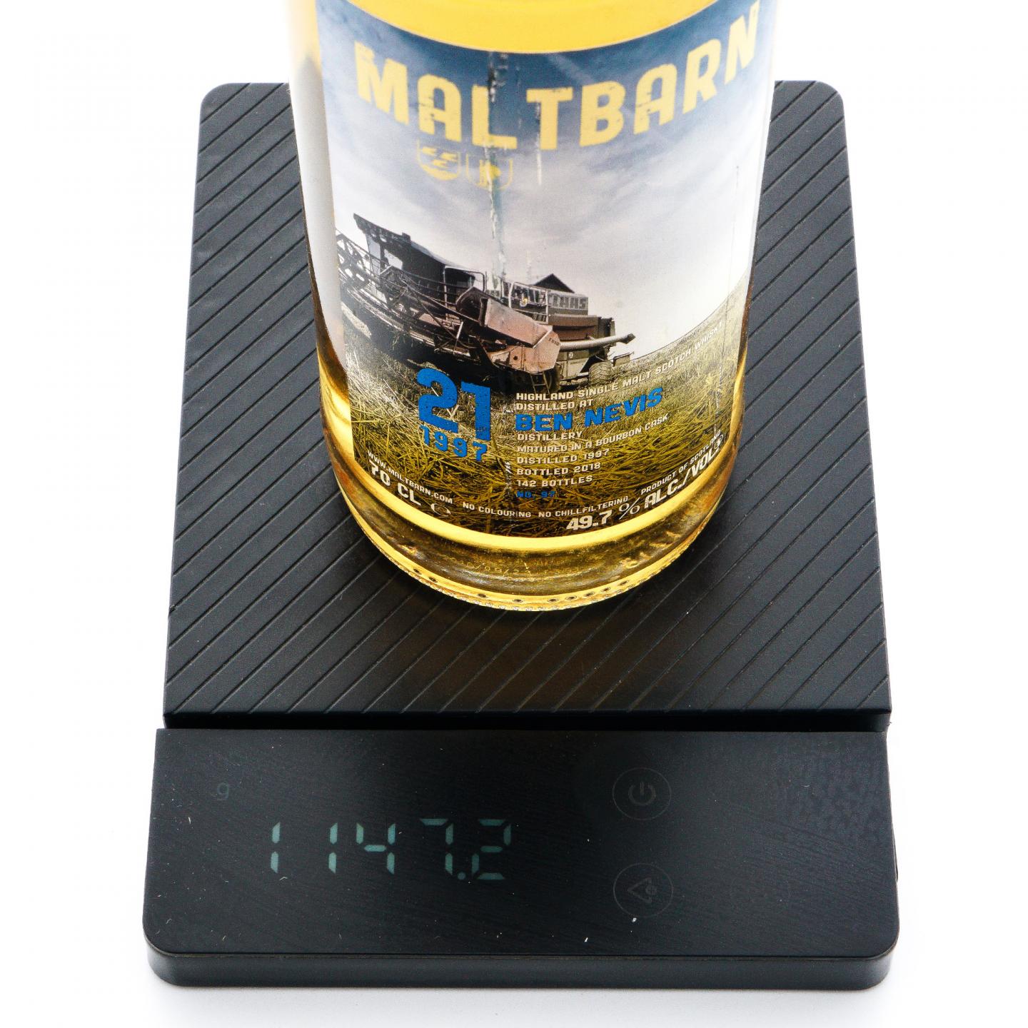本尼维斯 21年 1997-2018 单桶 Maltbarn