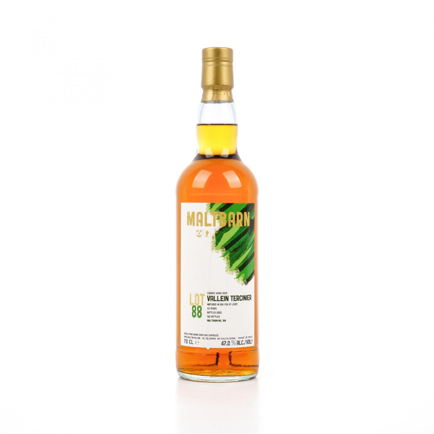 Vallein Tercinier 33 年 Maltbarn Lot88 干邑