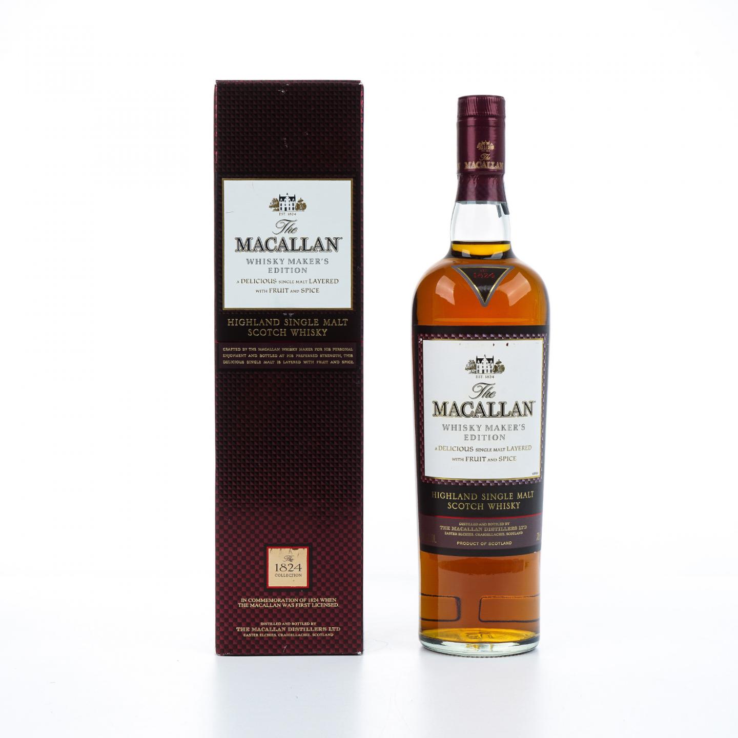 麦卡伦 1824系列 Whisky Maker's Edition 方盒