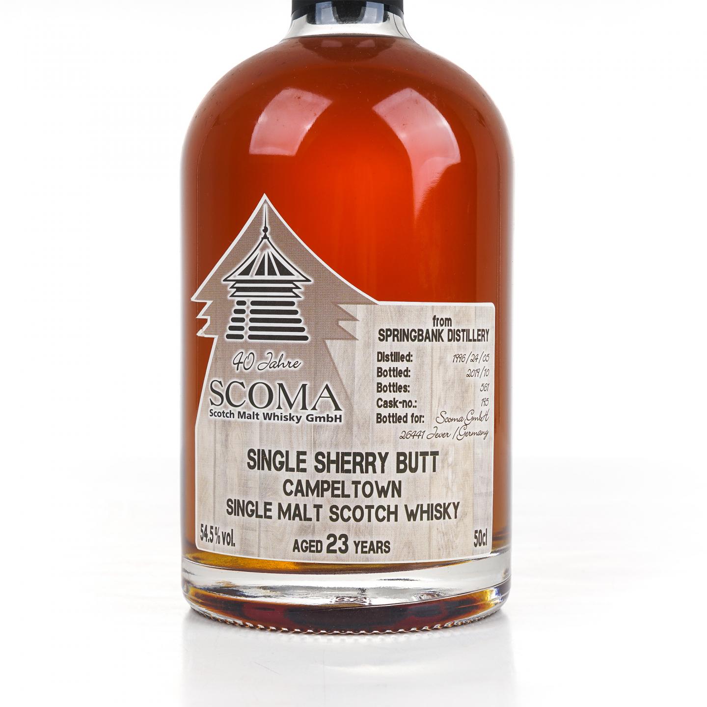 云顶 23年 1996-2019 SCOMA 雪莉单桶#195 500ml