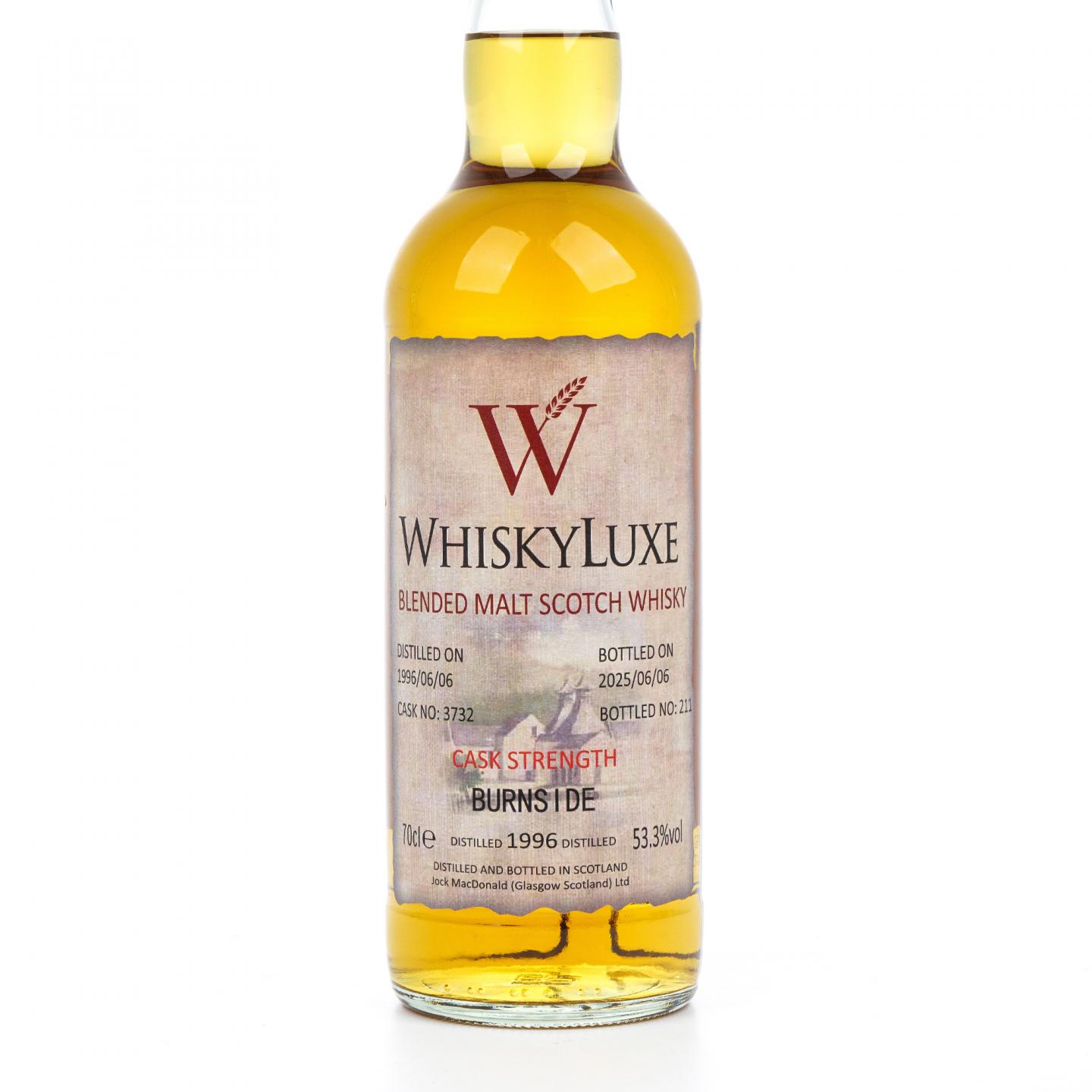 Burnside 1996-2025 百富汤匙桶#3732 Whiskyluxe 桶强