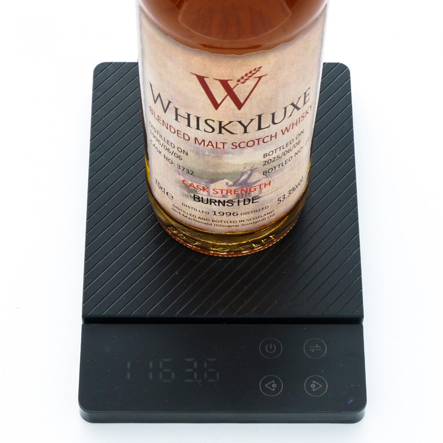 Burnside 1996-2025 百富汤匙桶#3732 Whiskyluxe 桶强