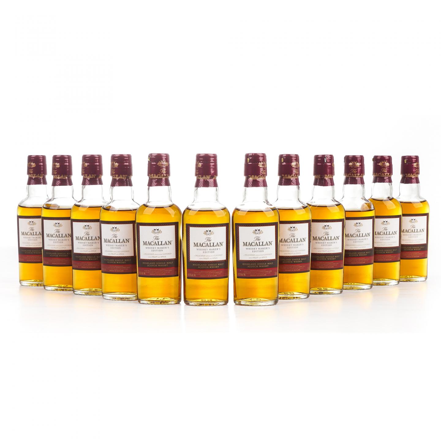 【酒版】麦卡伦 1824系列 Whisky Maker's Edition 12瓶组*50ML