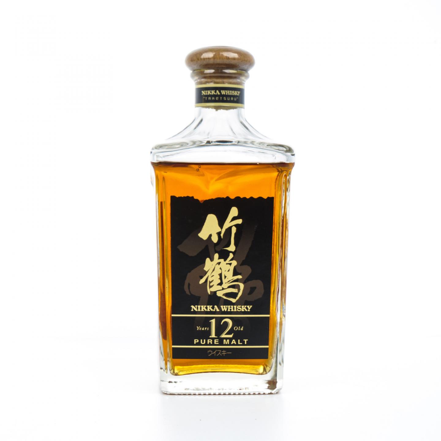 竹鹤12年Pure Malt 角瓶660ML_大拍-酒虫网