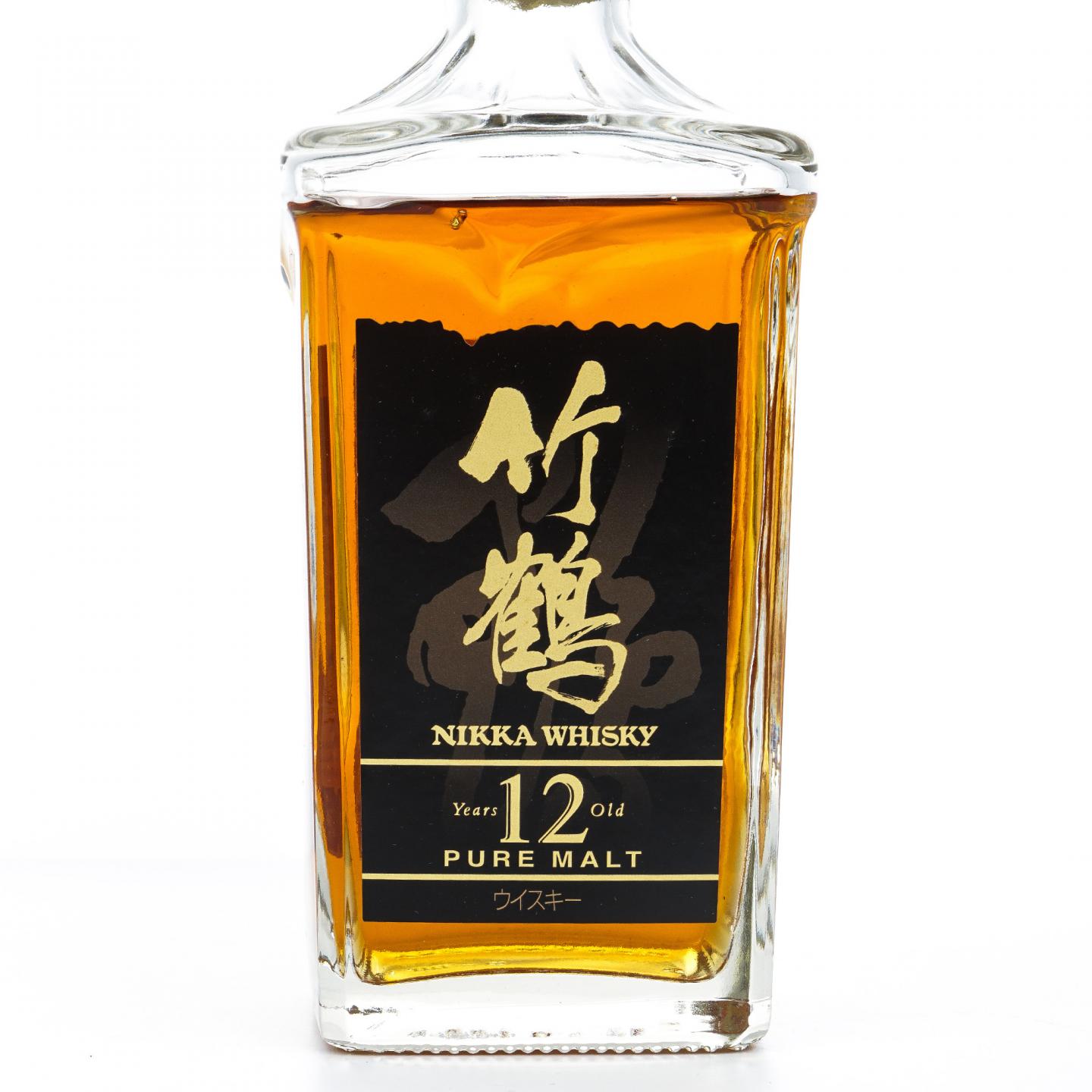 竹鹤12年Pure Malt 角瓶660ML_大拍-酒虫网