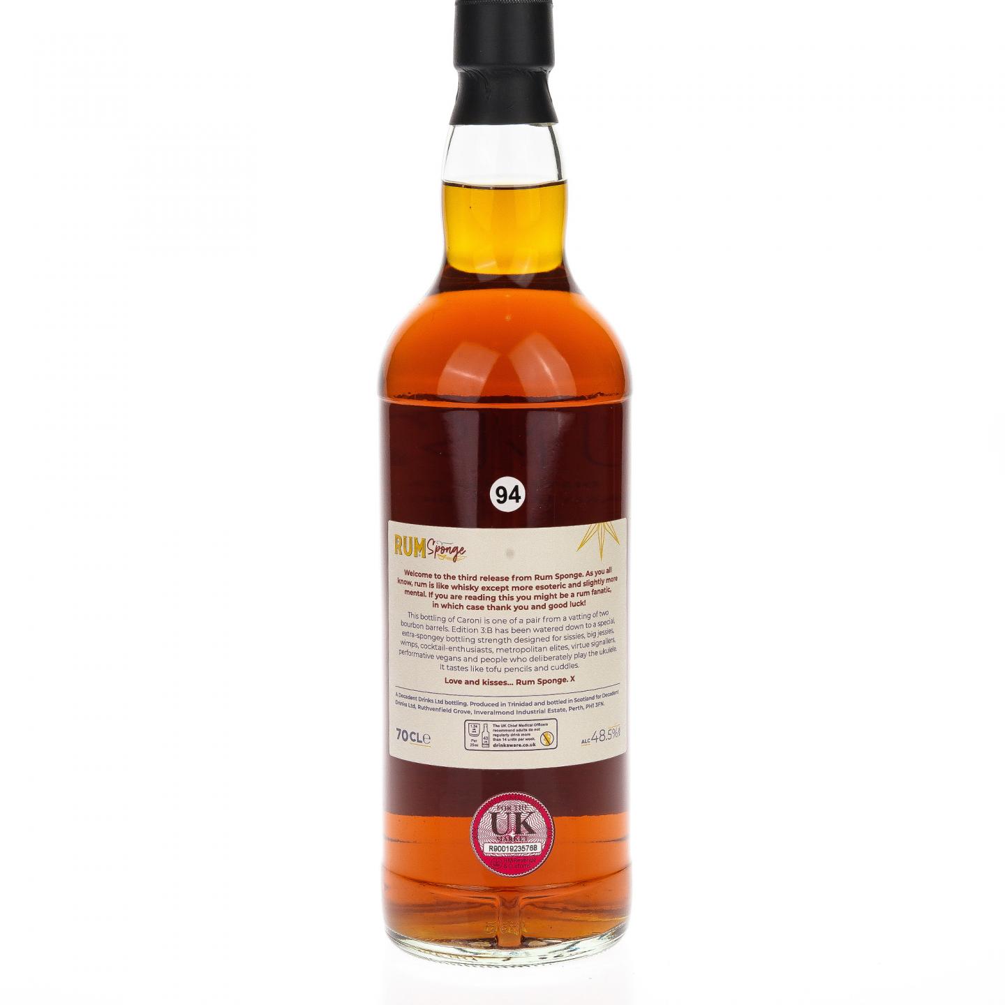 【朗姆酒】卡罗尼 23年 1997 3B Rum Sponge