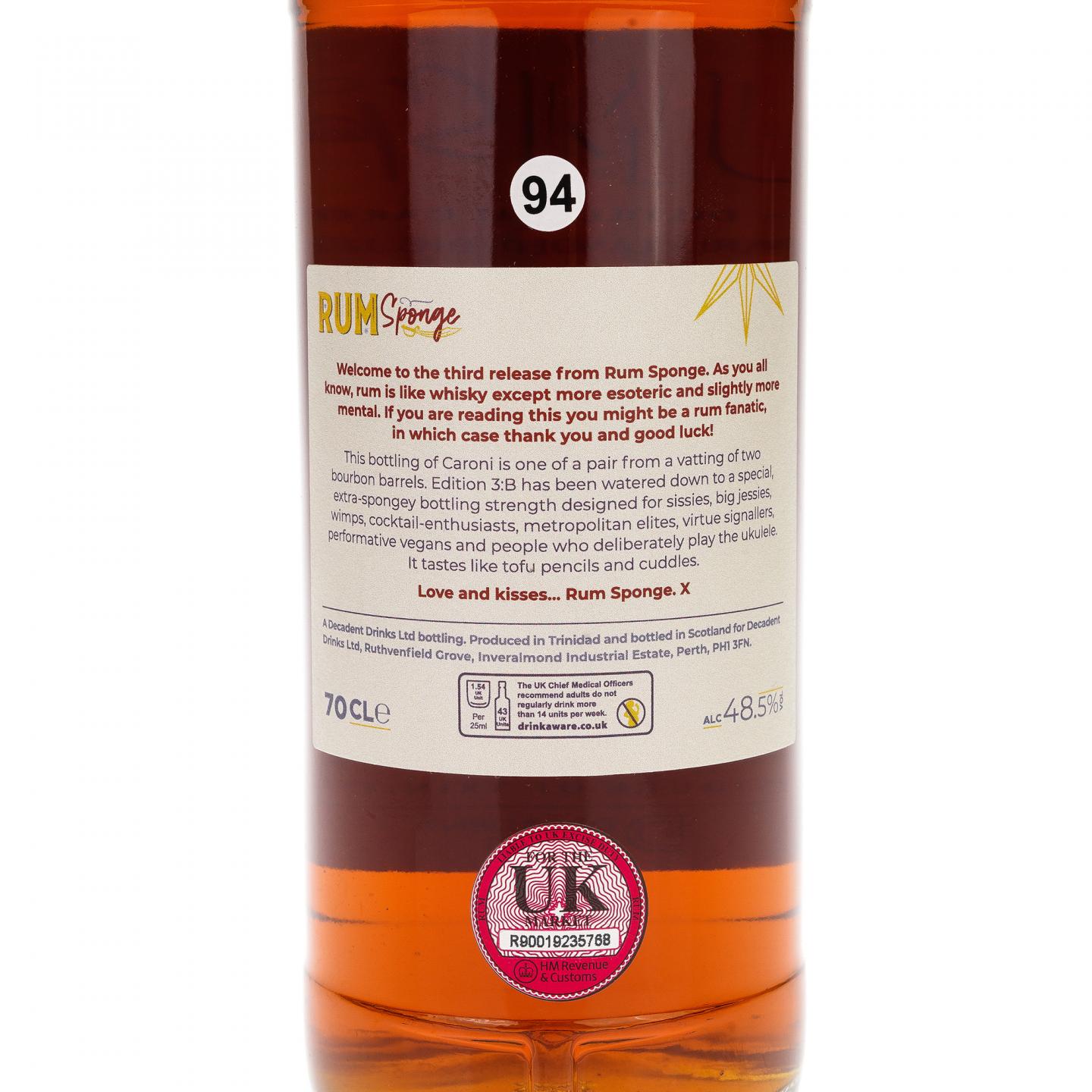 【朗姆酒】卡罗尼 23年 1997 3B Rum Sponge