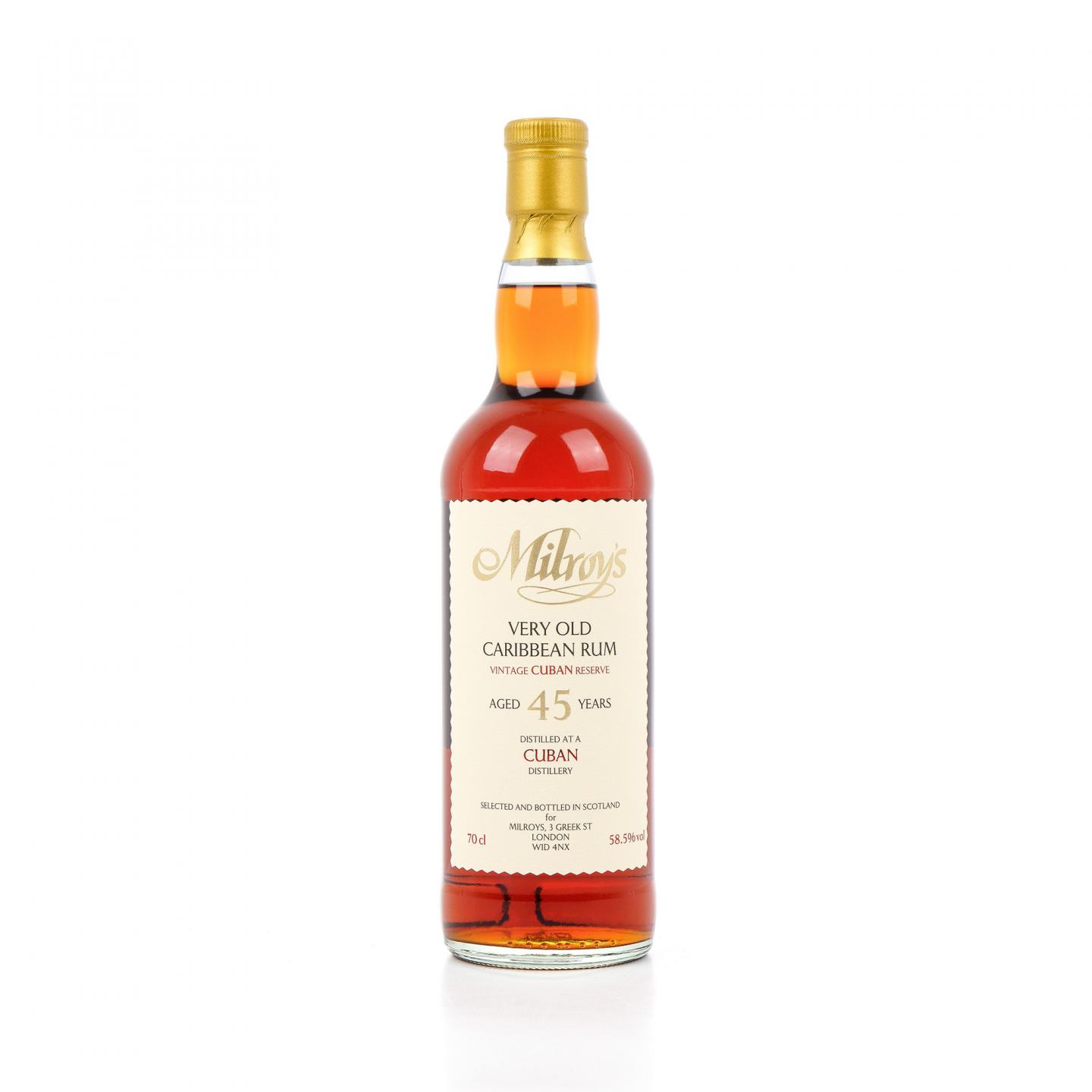 古巴朗姆酒 45年 1978-2024 Milroy’s