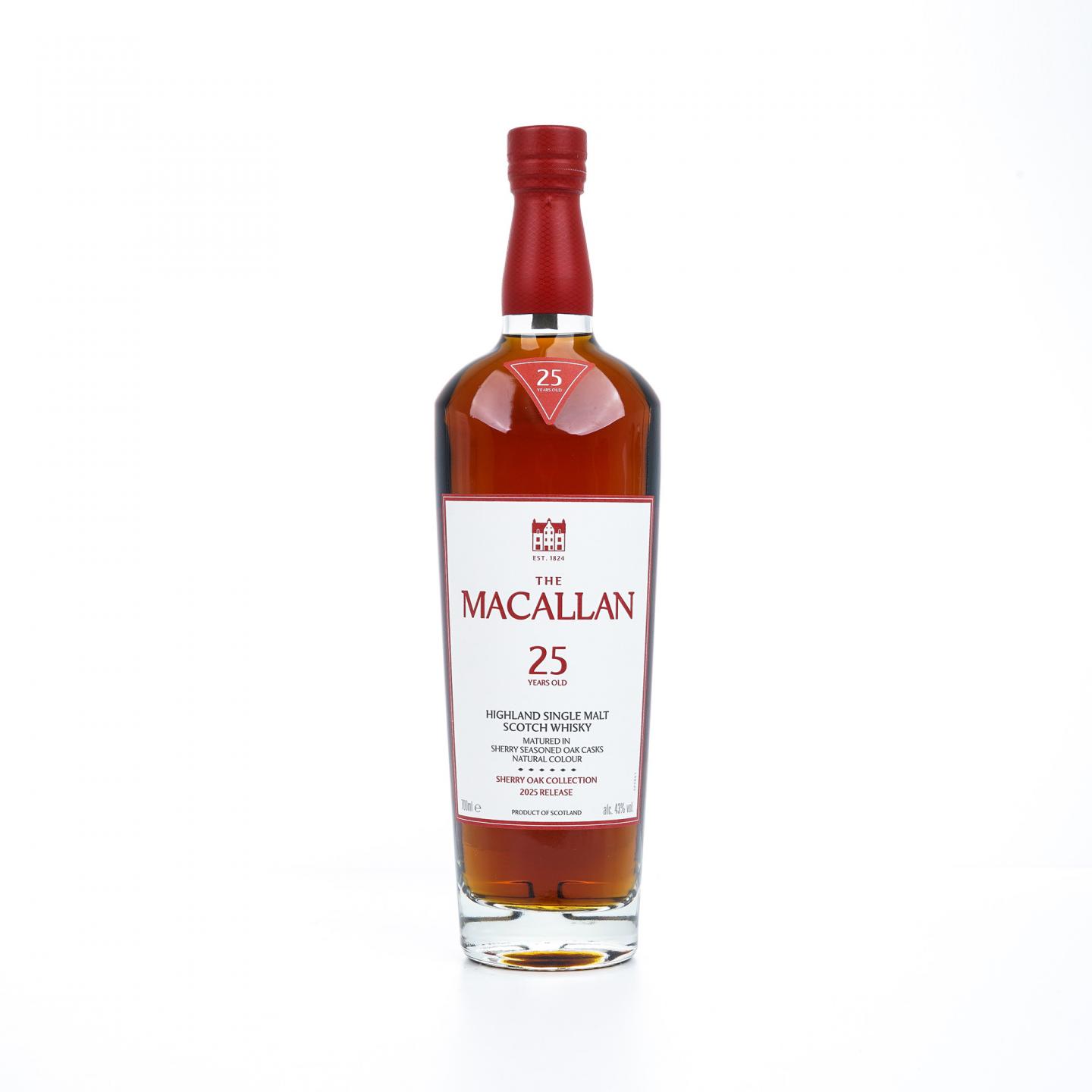 麦卡伦 25年 2025 雪莉桶 木礼盒 700ml