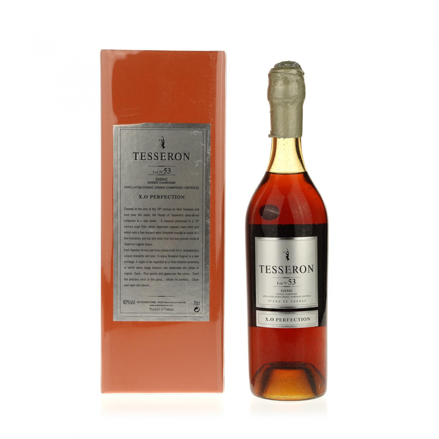 【白兰地】太师龙干邑 Tesseron Lot No°53 X.O. Perfection Cognac Grande Champagne NV