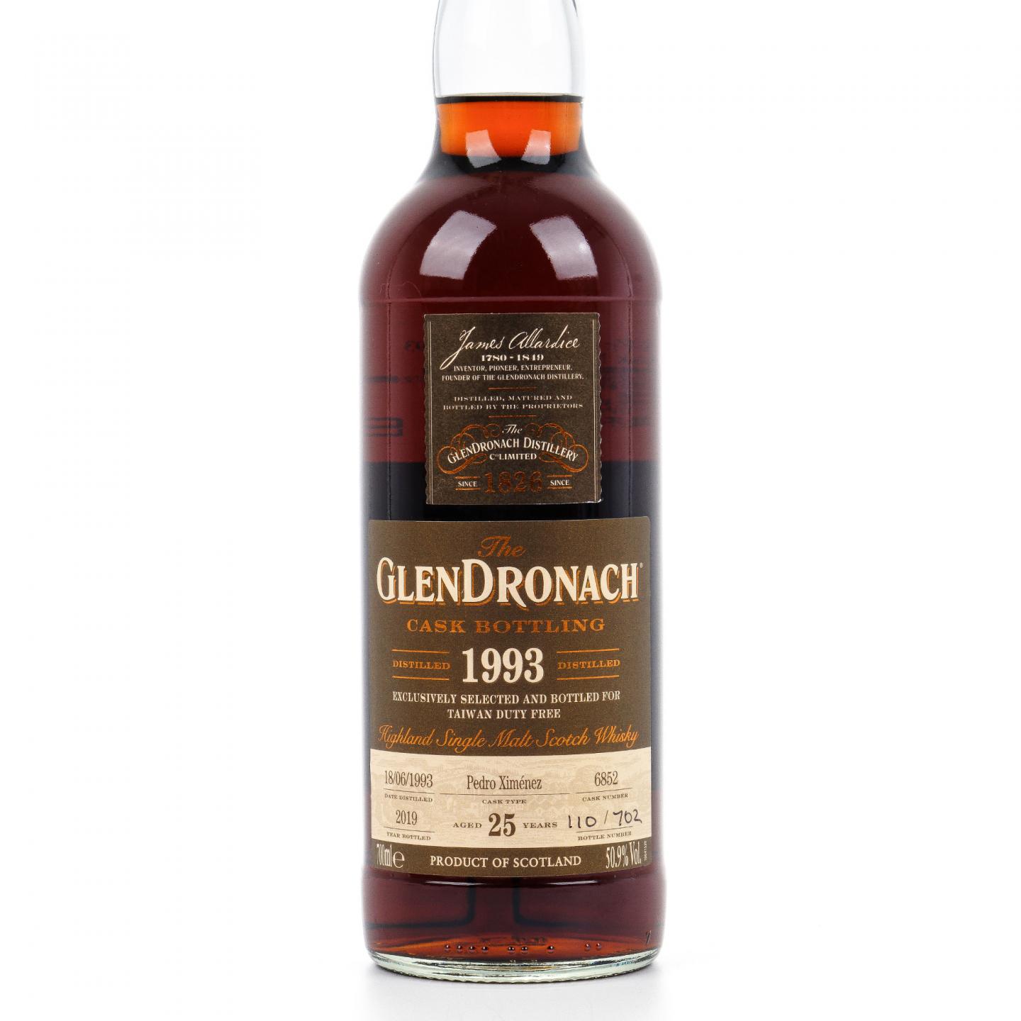 格兰多纳 25年 1993-2019 PX雪莉桶#6852 700ML