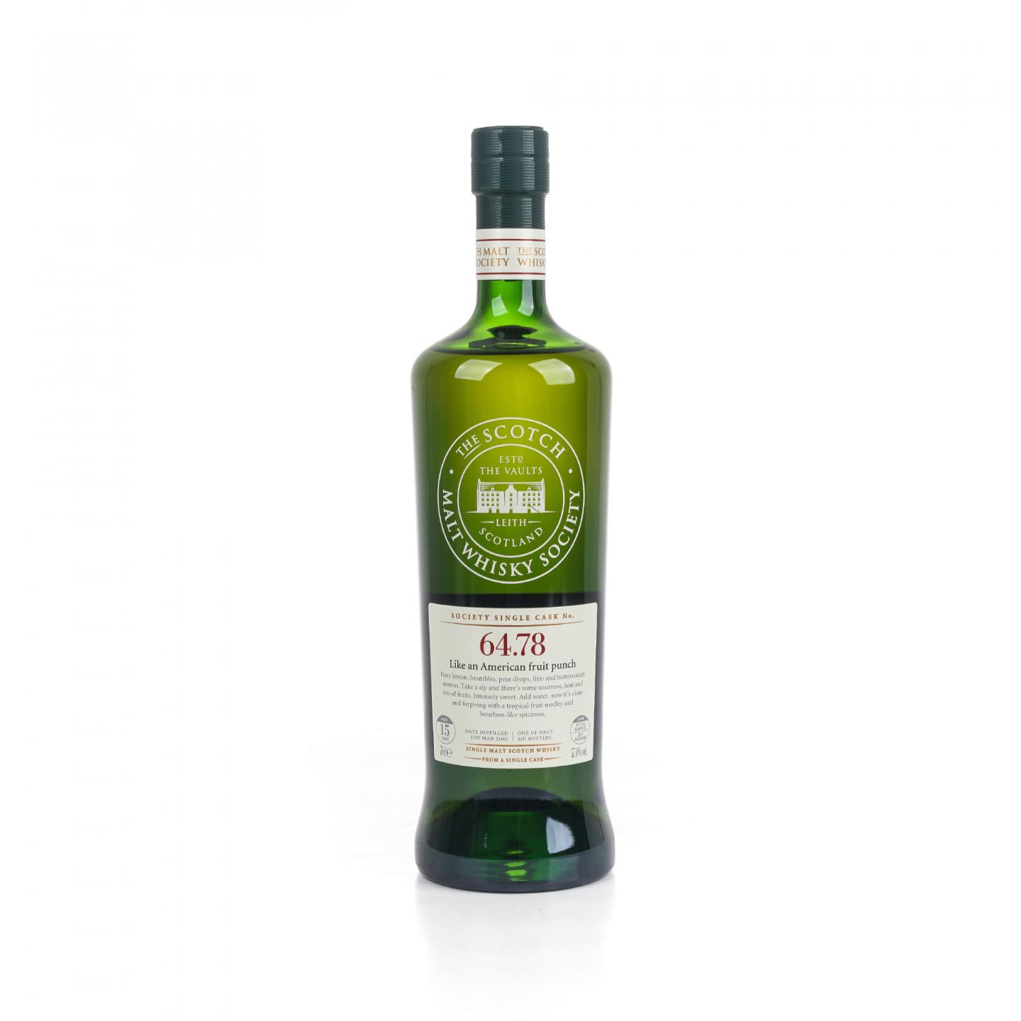 SMWS 64.78 曼洛克摩 15年 2001 单桶