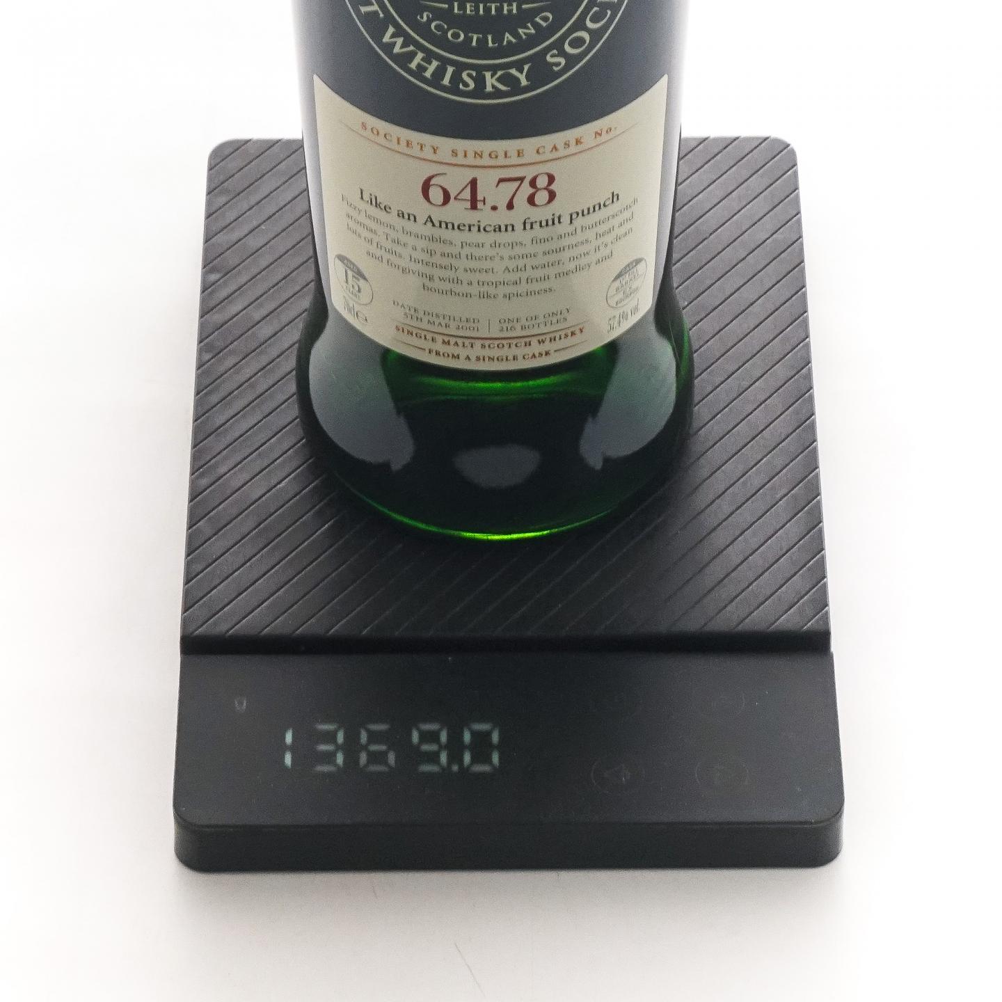SMWS 64.78 曼洛克摩 15年 2001 单桶