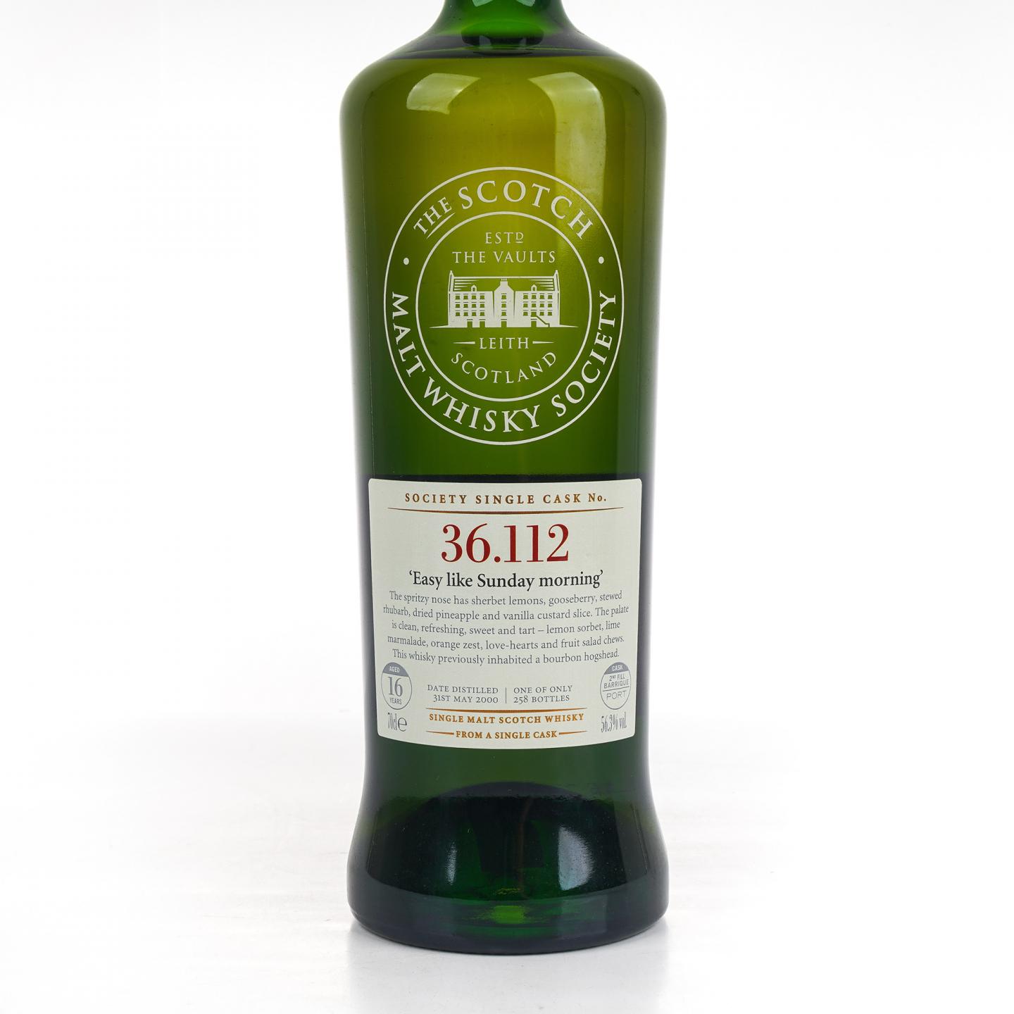 SMWS 36.112 本利林 16年 2000 单桶
