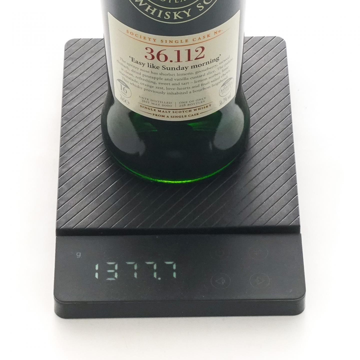SMWS 36.112 本利林 16年 2000 单桶