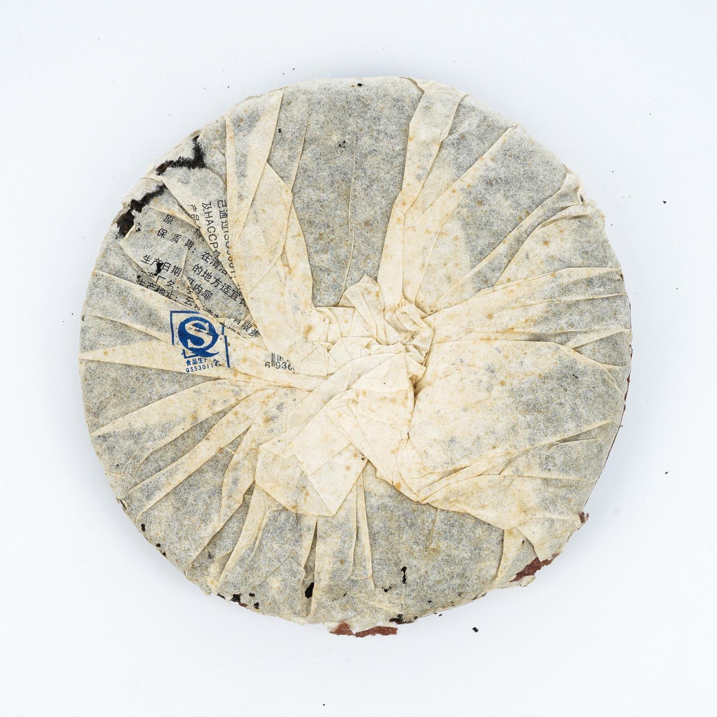 2007年 老同志 醇香熟饼 约351克 干仓