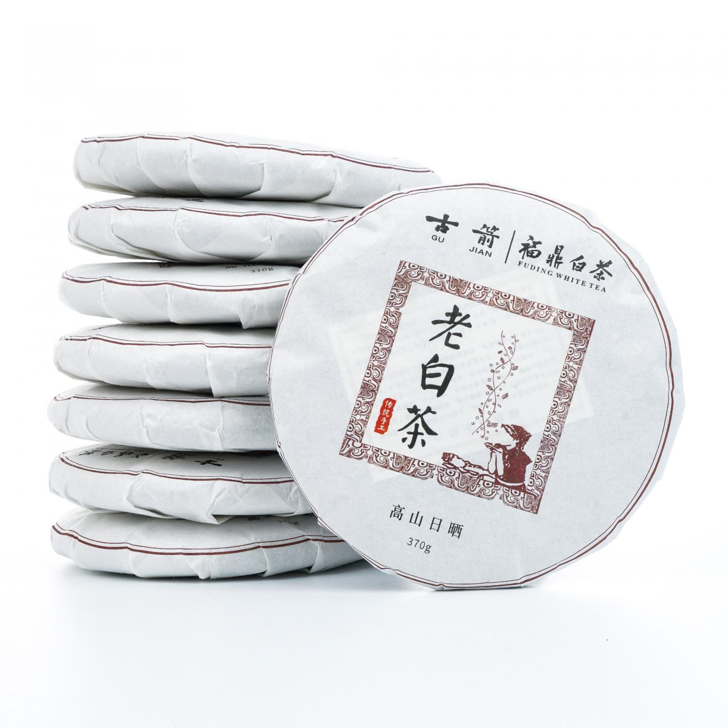 2018年 福鼎白茶 寿眉老白茶(2013年原料) 2提16饼*约370克 干仓