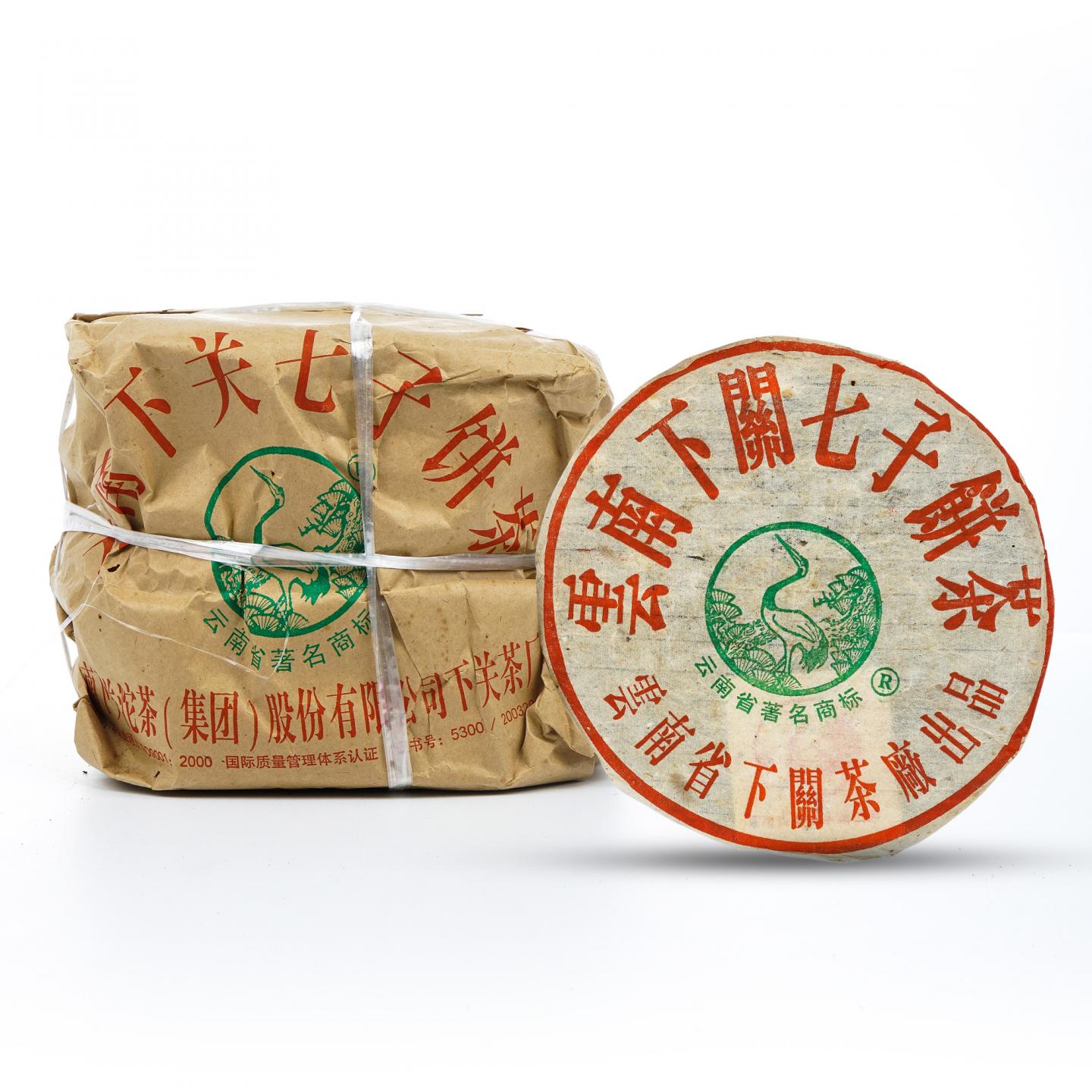 2004年 下关茶厂 七子饼茶 松鹤泡饼 1捆7饼*350g 干仓