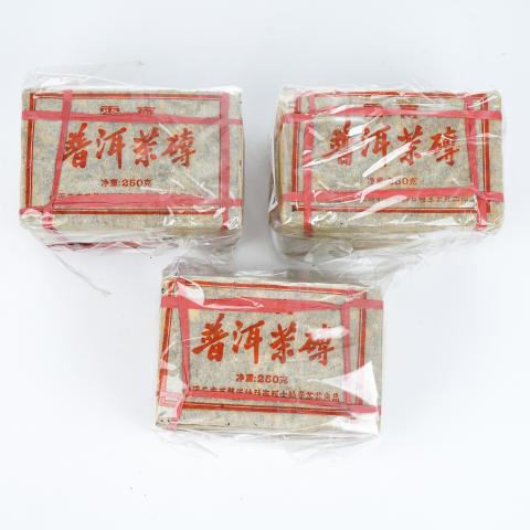 2000年 古翰堂 宫廷普洱茶砖 12砖*约250g 干仓