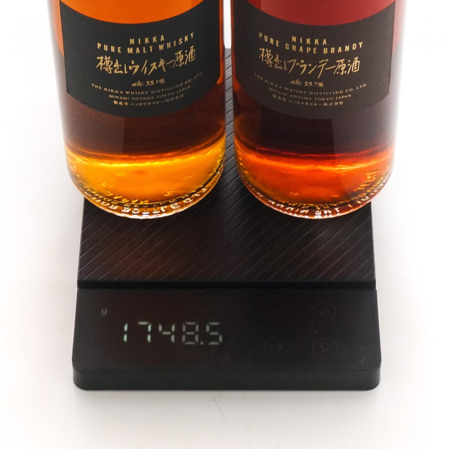 Nikka 樽出纯麦原酒55.1度/樽出纯葡萄白兰地原酒55.7度双瓶套装_大拍