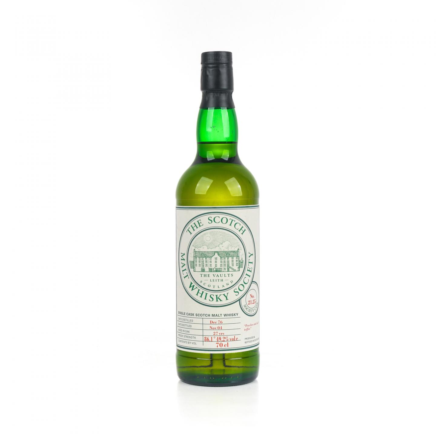 SMWS 21.25 格兰格拉索 27年 1976-2004 单桶