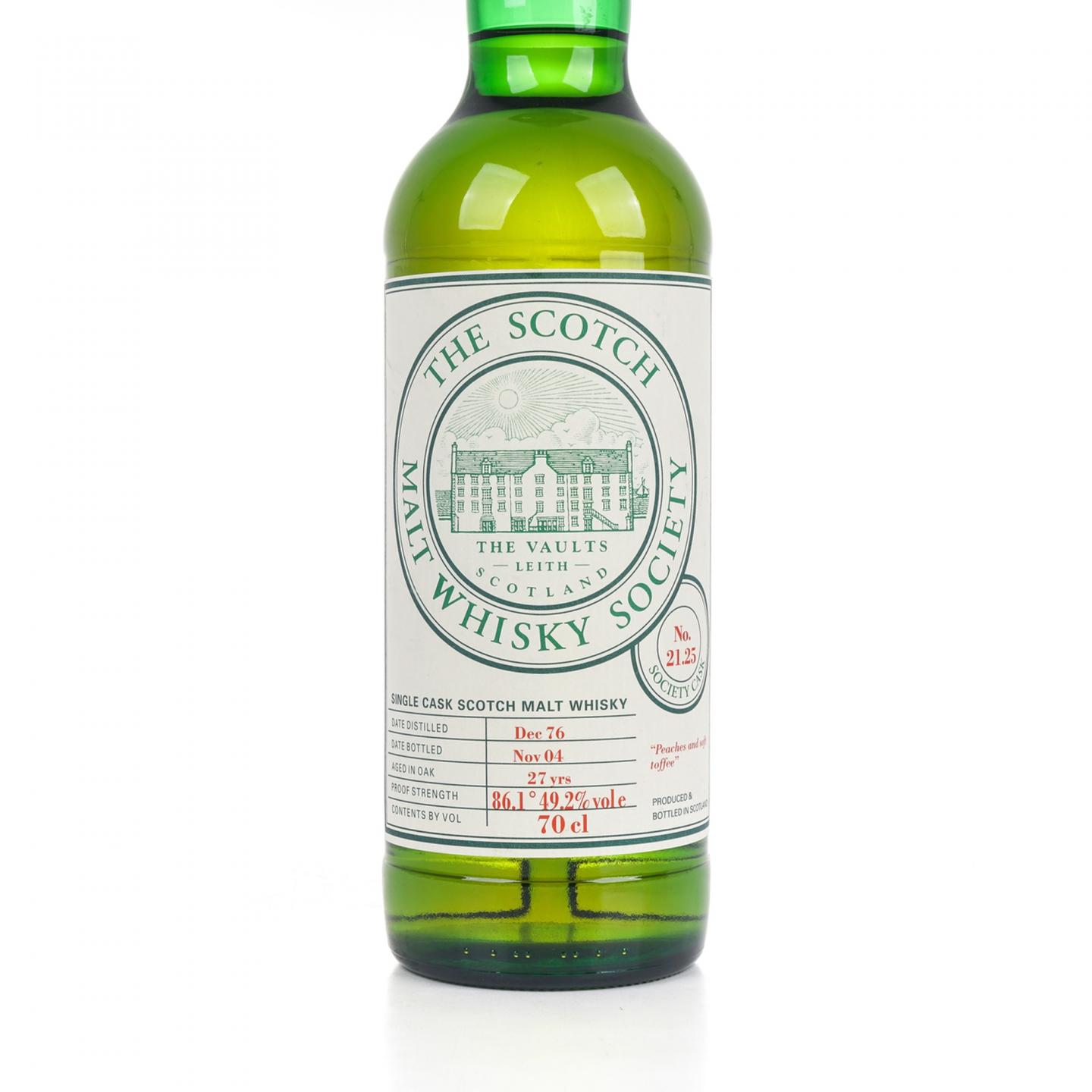 SMWS 21.25 格兰格拉索 27年 1976-2004 单桶