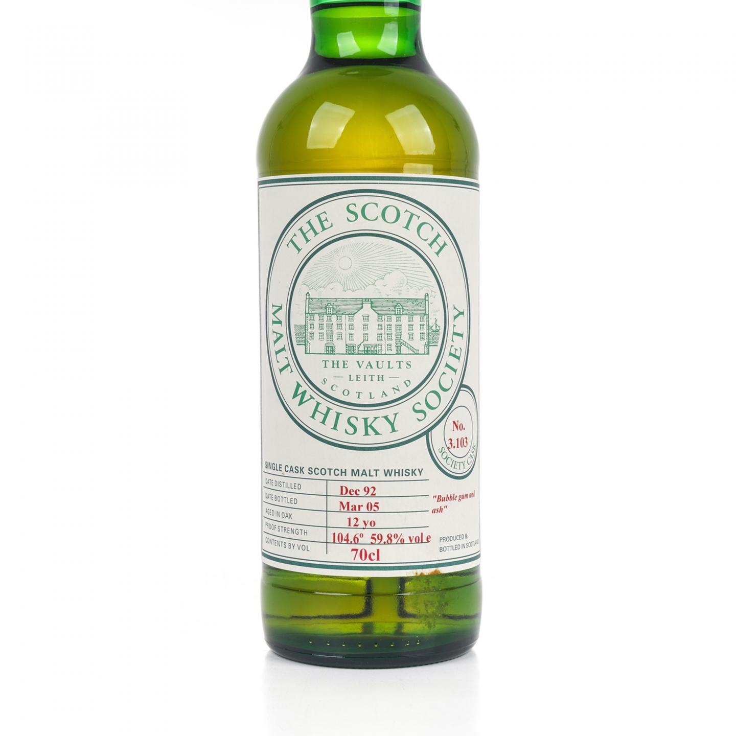 SMWS 3.103 波摩 12年 1992-2005 单桶