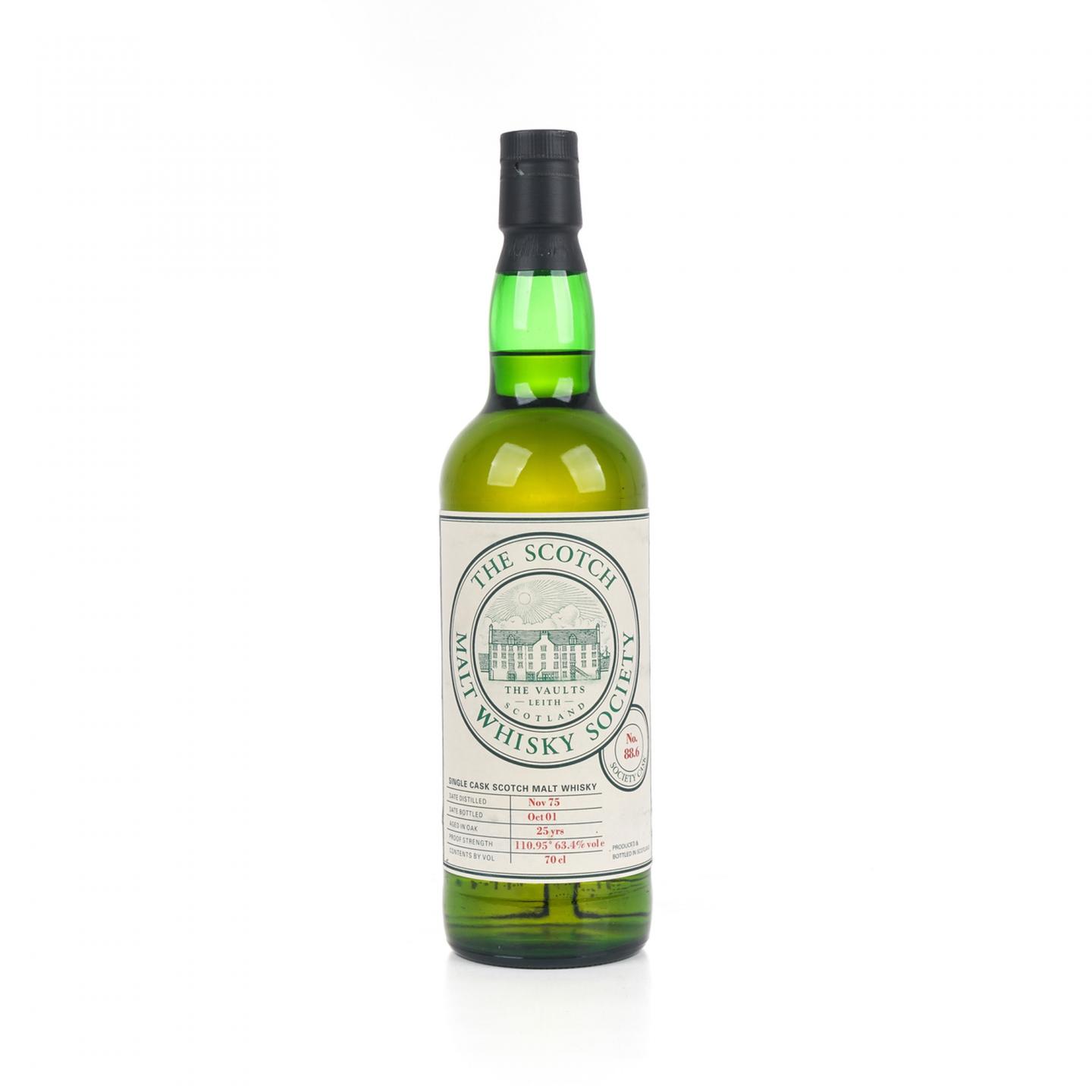 SMWS 88.6 盛贝本 25年 1975-2001 单桶
