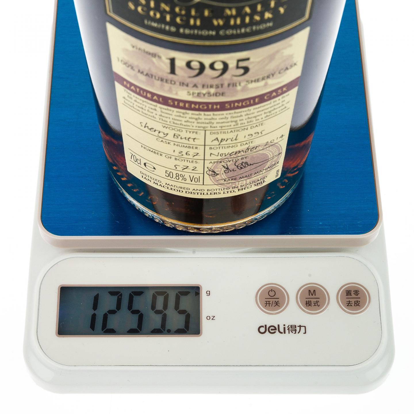 【威士忌】斯佩塞 19年 1995-2014 #1367 雪莉单桶 Chieftain's