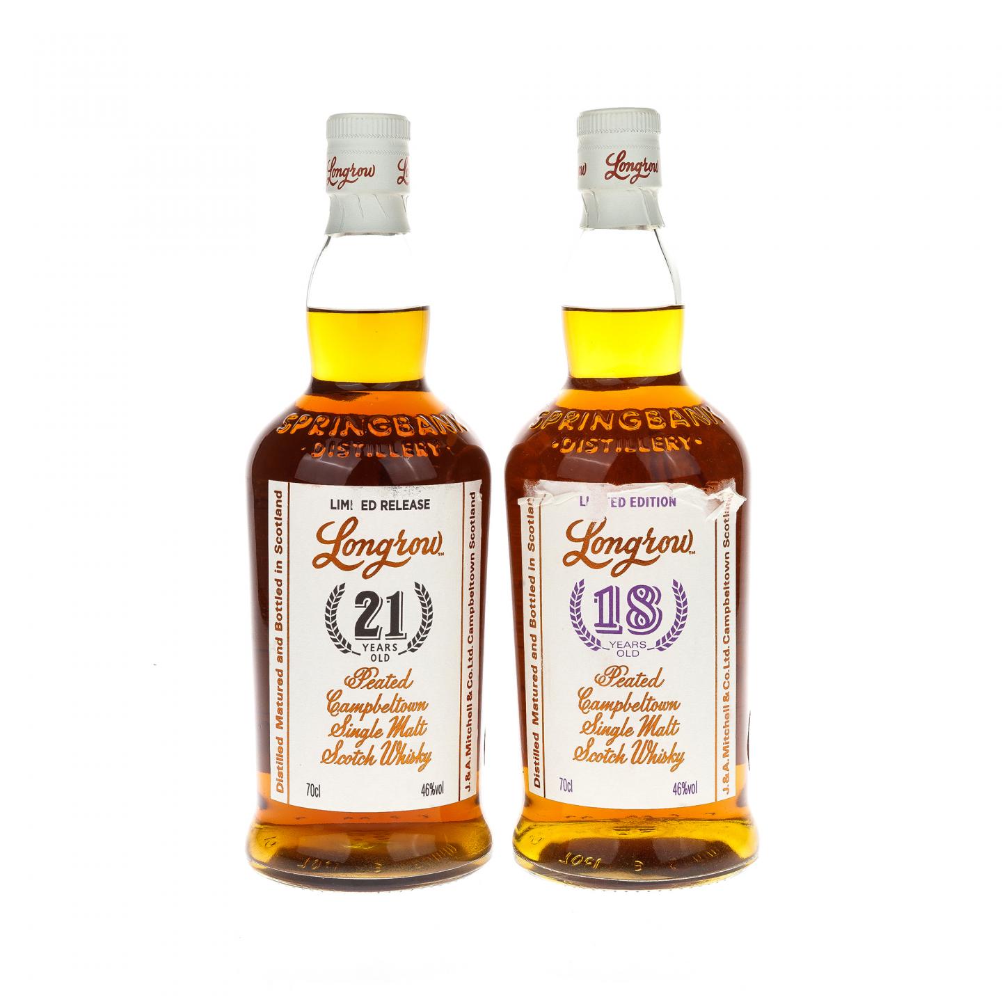 【威士忌】朗格罗 18年/21年 2支组 700ml*2