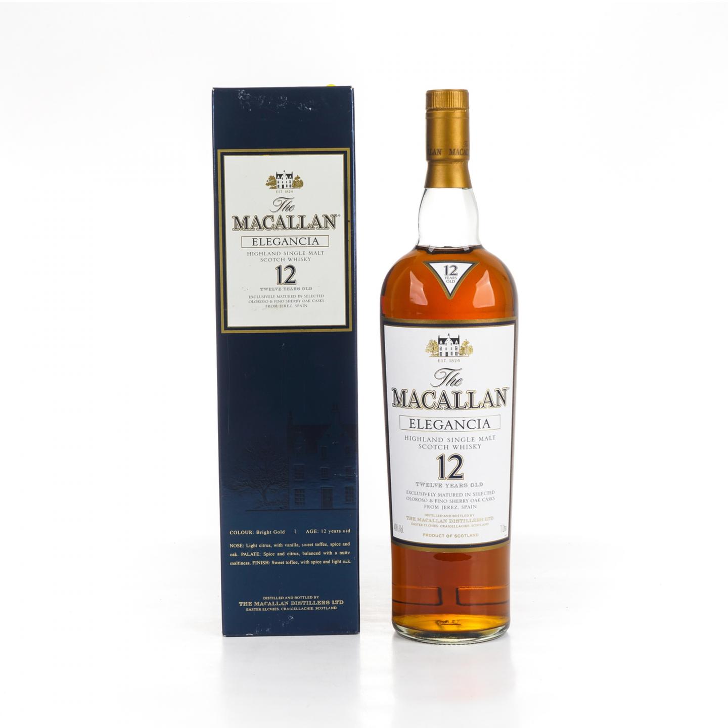 麦卡伦 12年 Elegancia 1升装