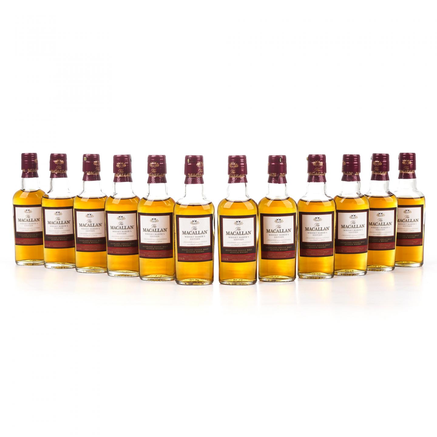 【酒版】麦卡伦 1824系列 Whisky Maker's Edition 12瓶组*50ML