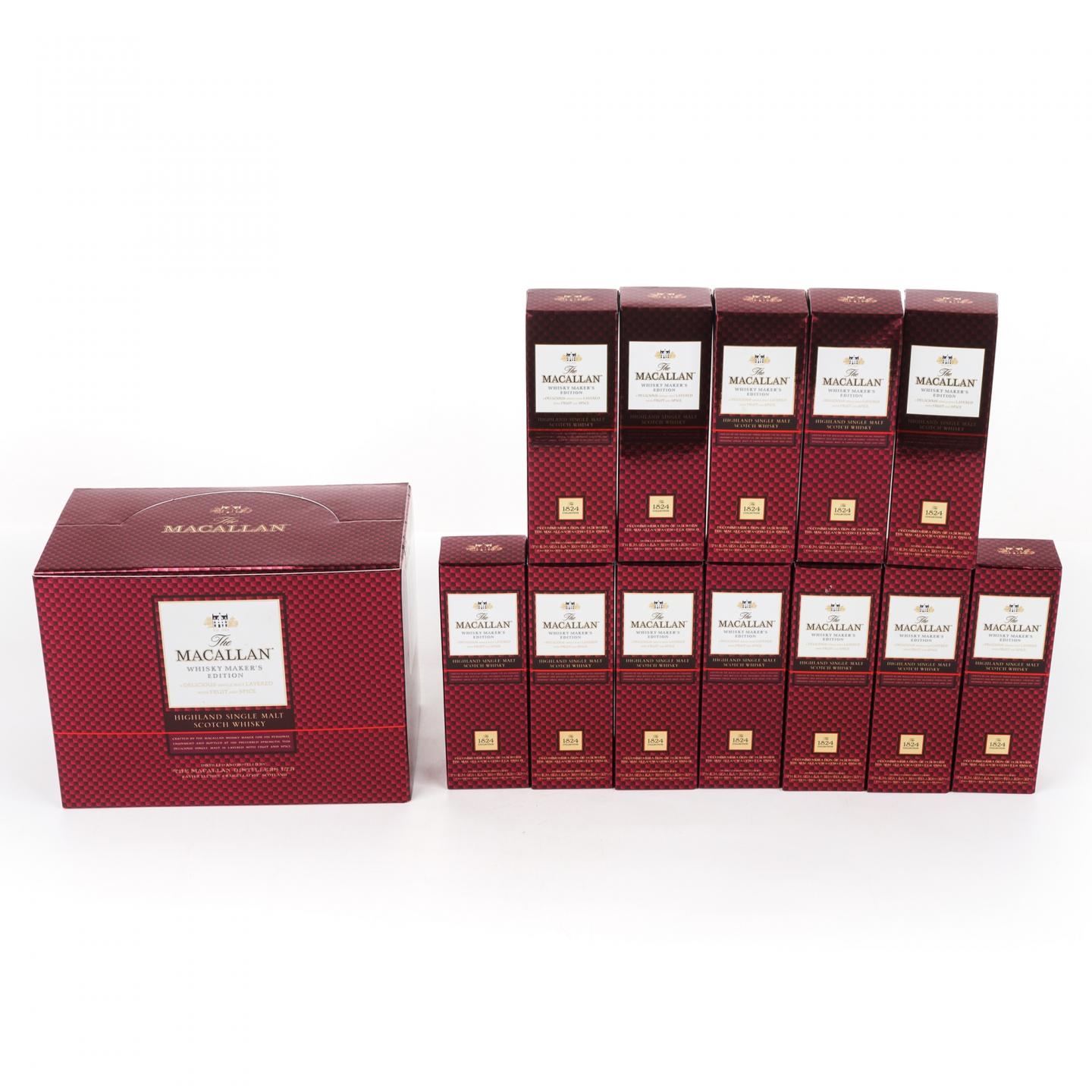 【酒版】麦卡伦 1824系列 Whisky Maker's Edition 12瓶组*50ML