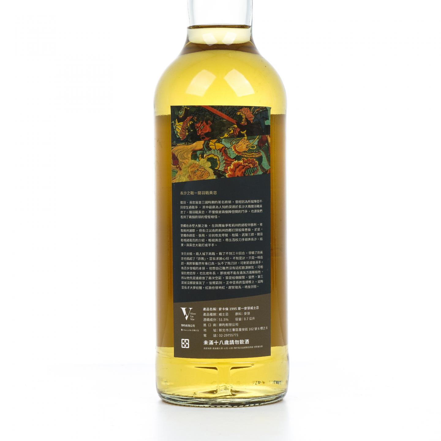 麦卡伦 22年 1995 Series 6 VLV 关羽战黄忠