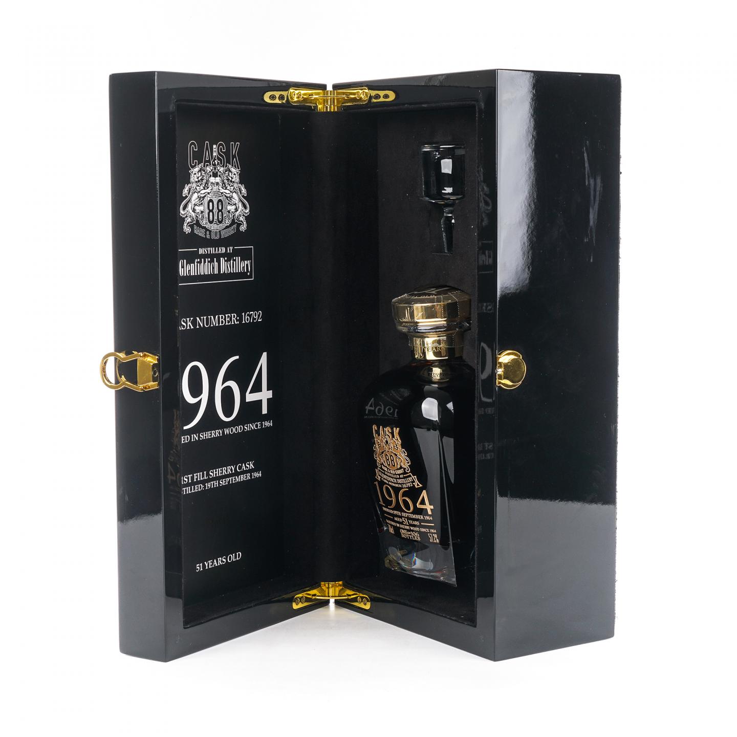 格兰菲迪 51年 1964 雪莉桶#16792 Cask 88