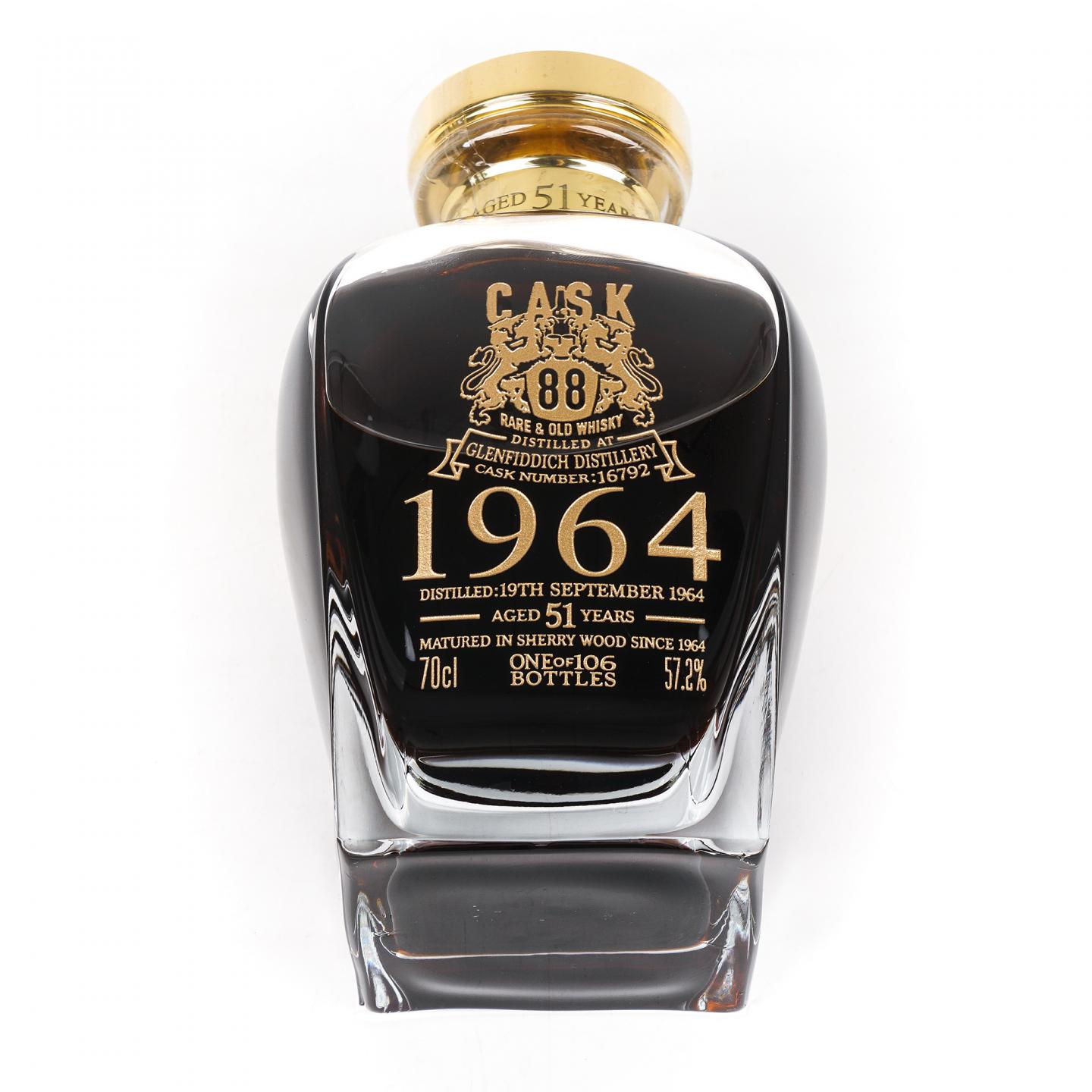 格兰菲迪 51年 1964 雪莉桶#16792 Cask 88