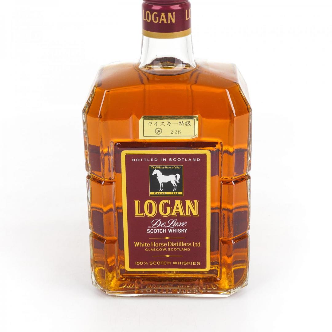 【古早老威】70年代 白马 「Logan De Luxe」威士忌 43% 760ml